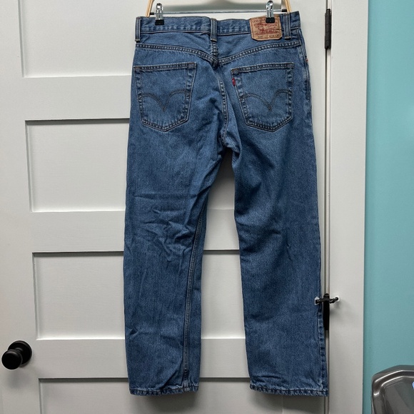 Levi’s 505 blue jeans men’s size 34 30 - Picture 2 of 5